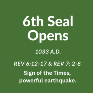 1033 A.D. 6th Seal Opens